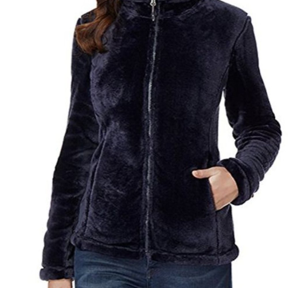32 Degrees Heat Women Plush Velour Full Zip jacket - Picture 3 of 5